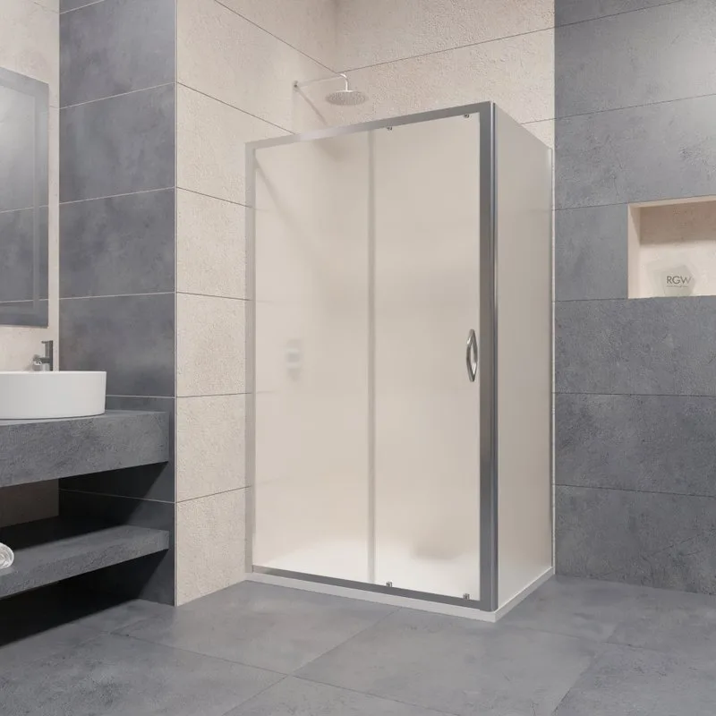 Душевой уголок RGW Passage PA-016+80 см 120x80x195 профиль хром, стекло матовое Sancos — официальный сайт