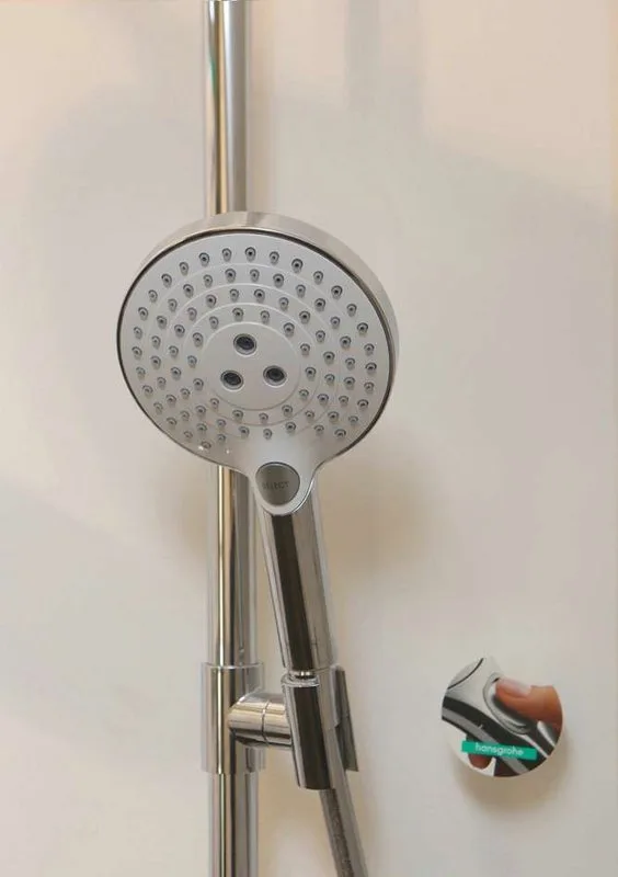 Душевая стойка Hansgrohe Raindance Select S 240 2jet 27129400, Showerpipe Sancos — официальный сайт