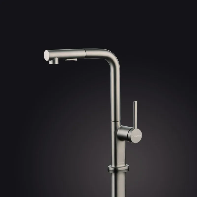 Смеситель для кухни Paulmark Neo Ne214419-Ni никель Sancos — официальный сайт