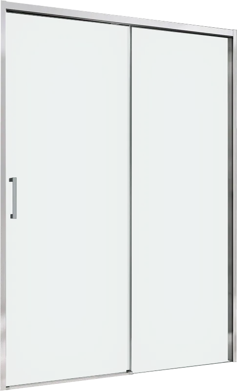 Душевая дверь в нишу Abber Komfort AG93120 120 см, профиль хром, стекло прозрачное Sancos — официальный сайт