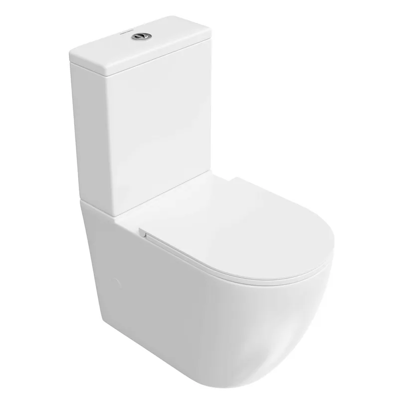 Унитаз-компакт напольный KERAMA MARAZZI Sfera SF.wc.01 безободковый, с крышкой-сиденьем микролифт Sancos — официальный сайт