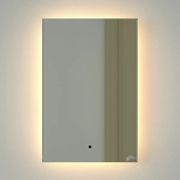 Зеркало Defesto Glow DF 2512R 40х60 с LED-подсветкой, 3000 K, инфракрасный выключатель