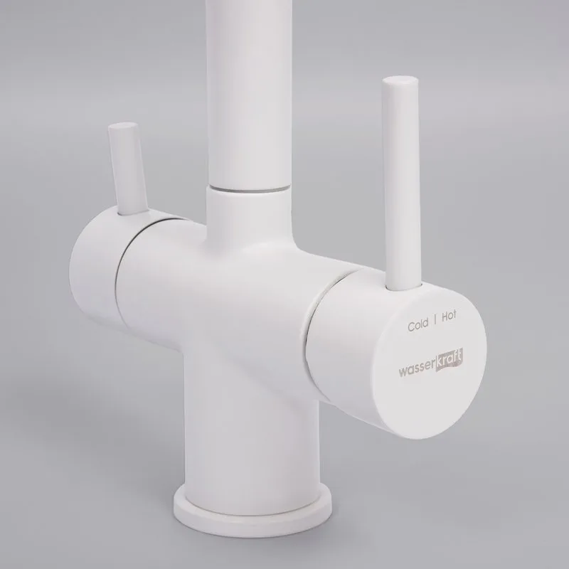 Смеситель для кухни Wasserkraft A8357 белый матовый Sancos — официальный сайт