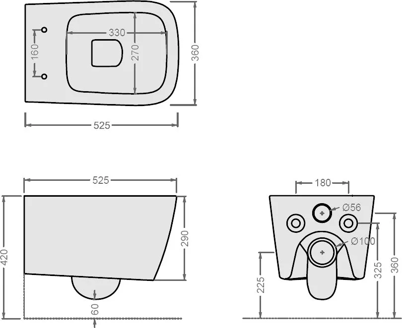 Унитаз подвесной ArtCeram A16 Rimless ASV003 38 00 Sancos — официальный сайт