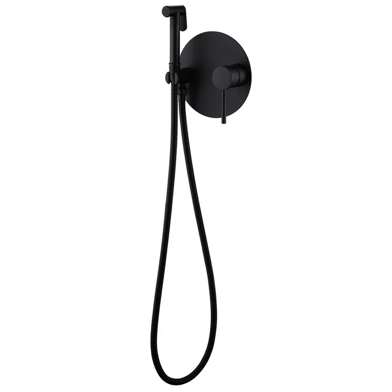 Гигиенический душ Abber Emotion AF8826B, со смесителем, С ВНУТРЕННЕЙ ЧАСТЬЮ, матовый черный Sancos — официальный сайт