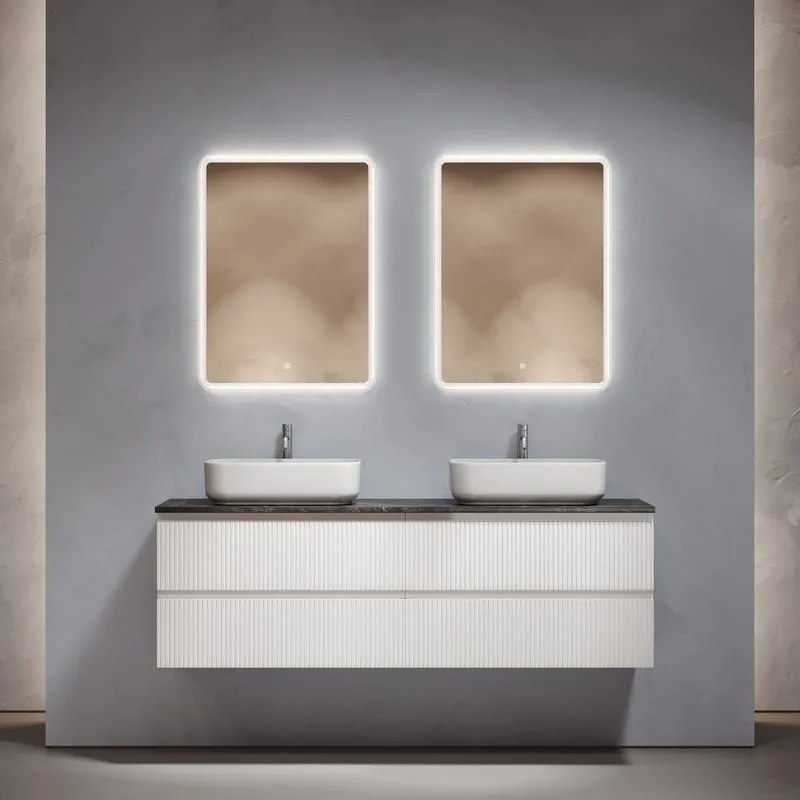 Тумба с раковиной Sancos Snob T 160 bianco, столешница черный мрамор TT160A1X, раковина CN5043 Sancos — официальный сайт