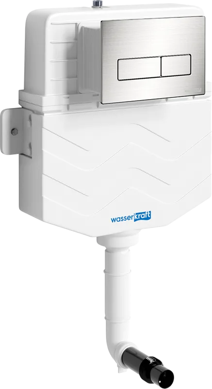 Смывной бачок скрытого монтажа Wasserkraft Aller 10TLT.031.ME.BN03, с кнопкой смыва никель Sancos — официальный сайт