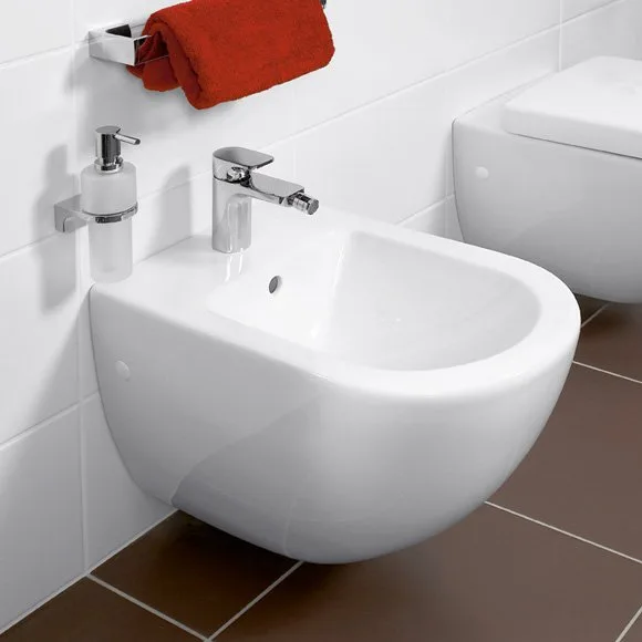 Биде подвесное Villeroy & Boch Subway 2.0 5400 00R1 alpin, Сeramicplus Sancos — Оригинал