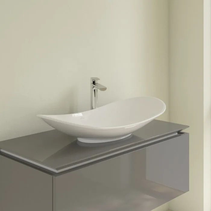 Накладная раковина Villeroy & Boch My Nature 4110 80R1 alpin CeramicPlus Sancos — официальный сайт