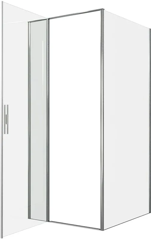 Душевой уголок Allen Brau Priority 90x100, профиль хром, стекло прозрачное Sancos — официальный сайт
