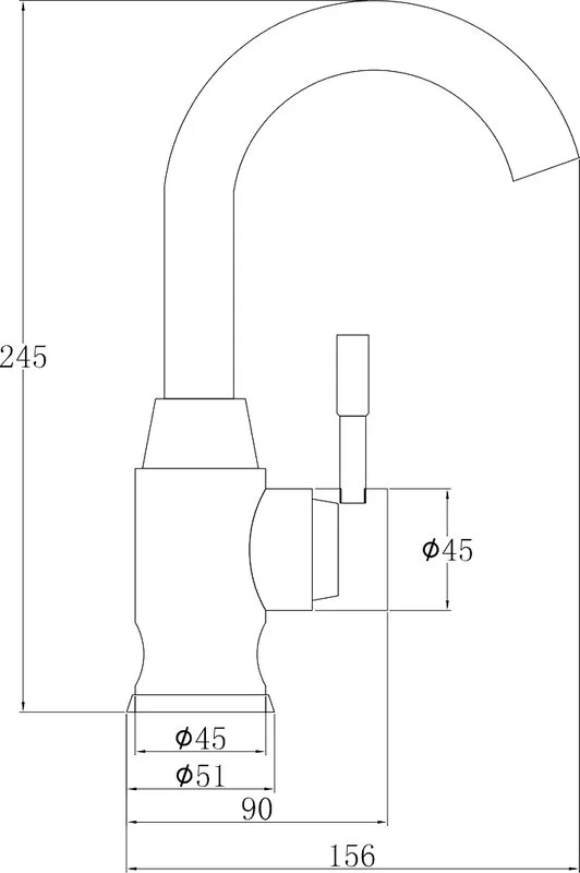 Смеситель для кухни Steel Hammer Inox SH 6166 INOX Sancos — официальный сайт