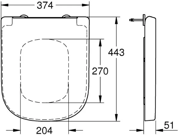 Крышка-сиденье Grohe Euro Ceramic 39331001 Sancos — Оригинал