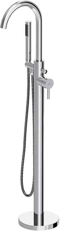 Напольный смеситель для ванны с душем Damixa Scandinavian Pure 365000000, хром Sancos — официальный сайт