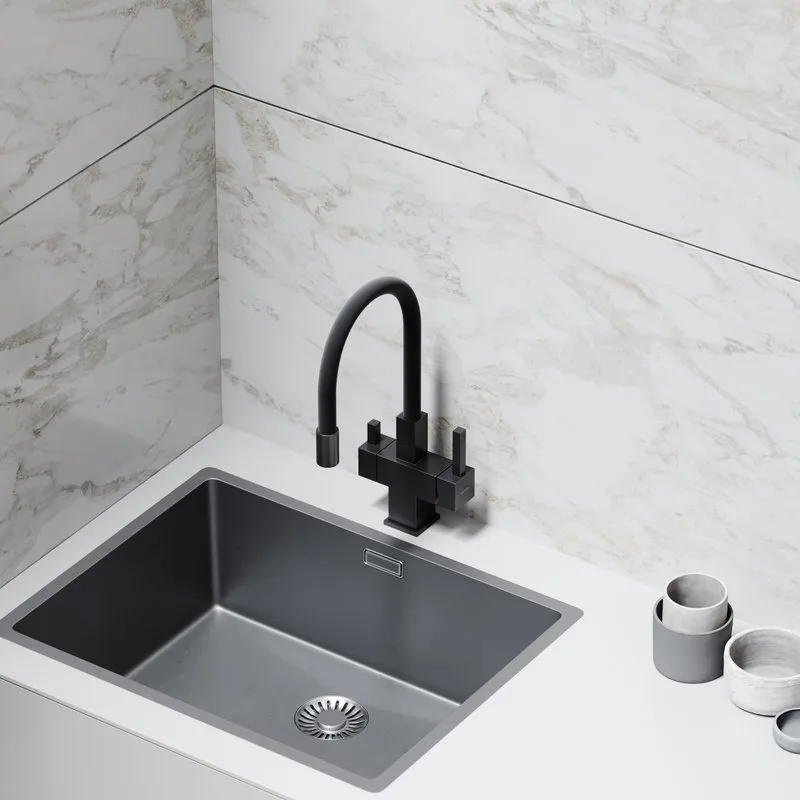 Смеситель для кухни Sancos Arno SC4005MB с гибким изливом, матовый черный Sancos — официальный сайт