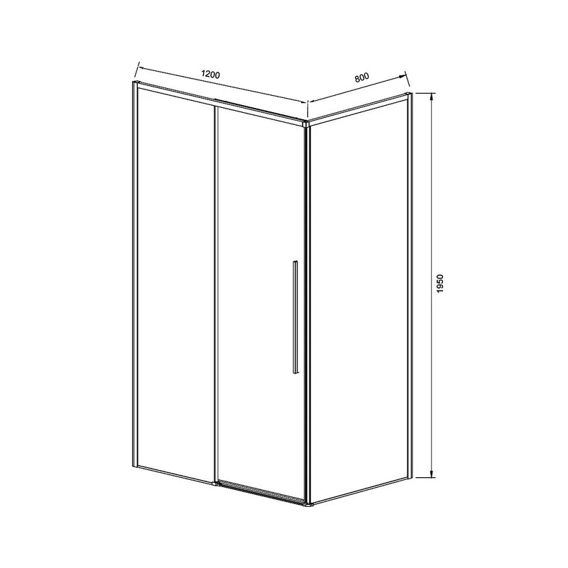 Душевой уголок Vincea Slim-N VSR-4SN8012CLG 120х80, профиль брашированное золото, стекло прозрачное Sancos — официальный сайт