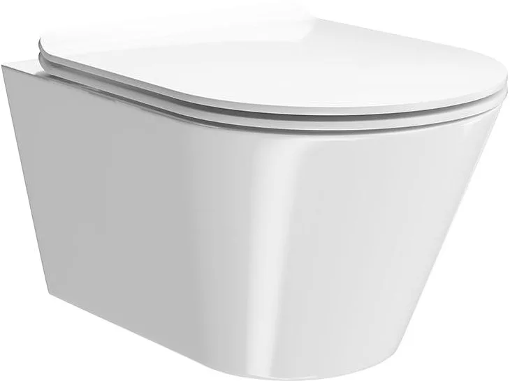 Крышка-сиденье Kerama Marazzi Plaza Modern PLMR.seat.02\WHT с микролифтом, глянцевый белый Sancos — официальный сайт