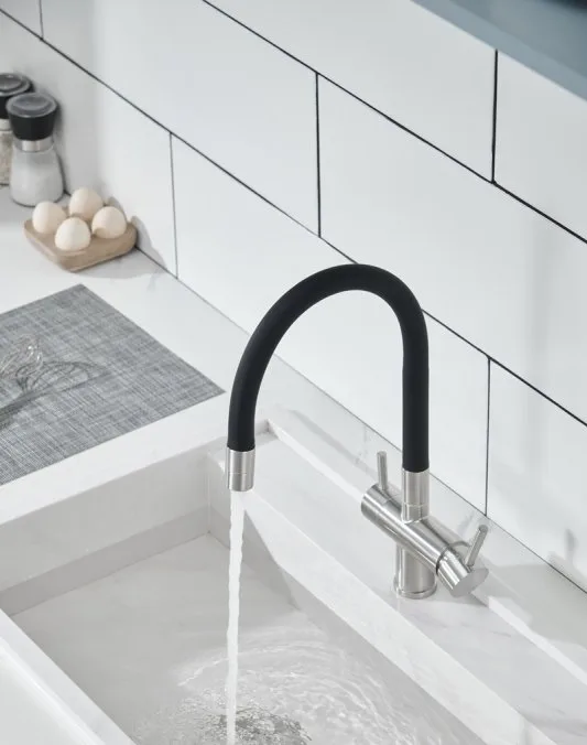 Смеситель для кухни Emar Steel ЕС - 3015 satin Sancos — официальный сайт