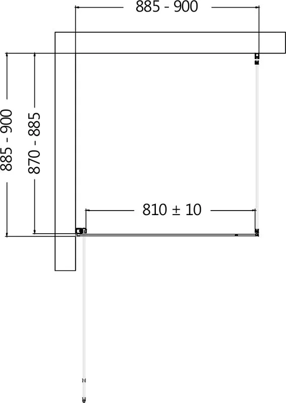 Душевой уголок AQUAme AQM5215-LH-9 90х90, профиль черный матовый Sancos — официальный сайт