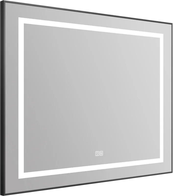 Зеркало BelBagno Kraft SPC-KRAFT-885-785-TCH-WARM-NERO черное, с подогревом Sancos — официальный сайт
