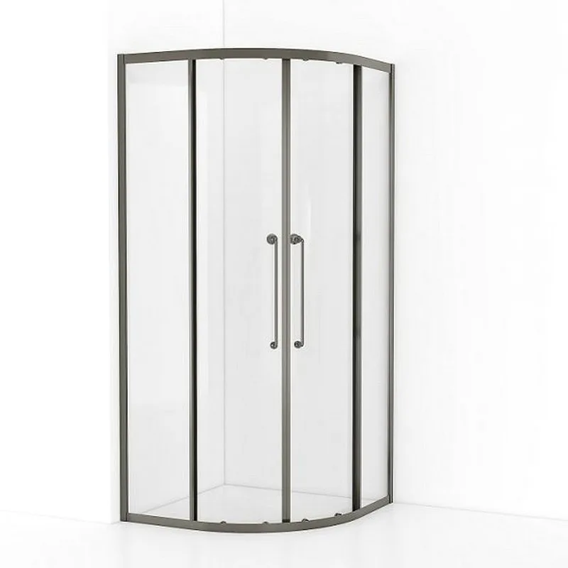 Душевой уголок Cezares Relax RELAX-304-R-2-90-C-GM 90x90, профиль оружейная сталь Sancos — официальный сайт