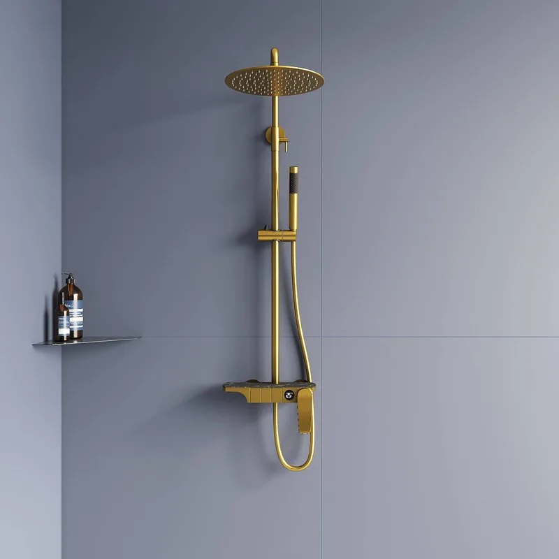 Душевая стойка RGW Shower Panels SP-33G, матовое золото Sancos — официальный сайт