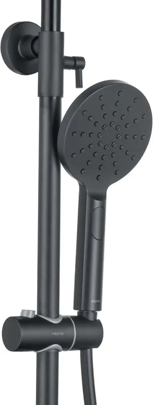 Душевая стойка AQUATEK AQ2060MB, матовая черная Sancos — официальный сайт