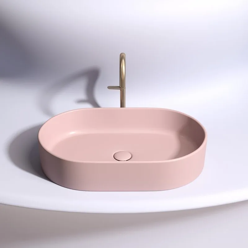 Накладная раковина Ceramicanova Element CN6048MP розовая матовая Sancos — официальный сайт
