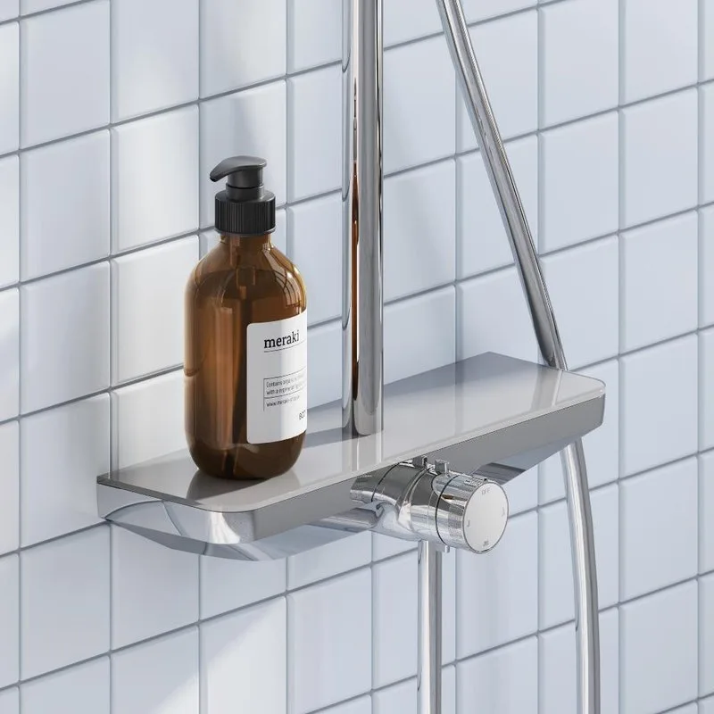 Душевая стойка Damixa Merkur 940730000, хром Sancos — официальный сайт