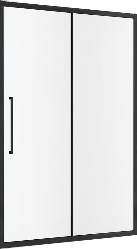 Душевая дверь в нишу Abber Schwarzer Diamant AG30170BMH 170 см, профиль черный, стекло матовое Sancos — официальный сайт