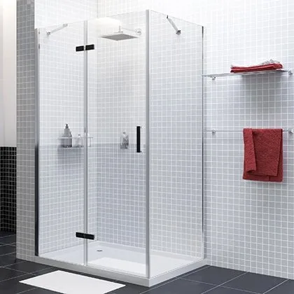 Душевой уголок Wasserkraft Aller Black 10H10LB 120x100 см Sancos — официальный сайт
