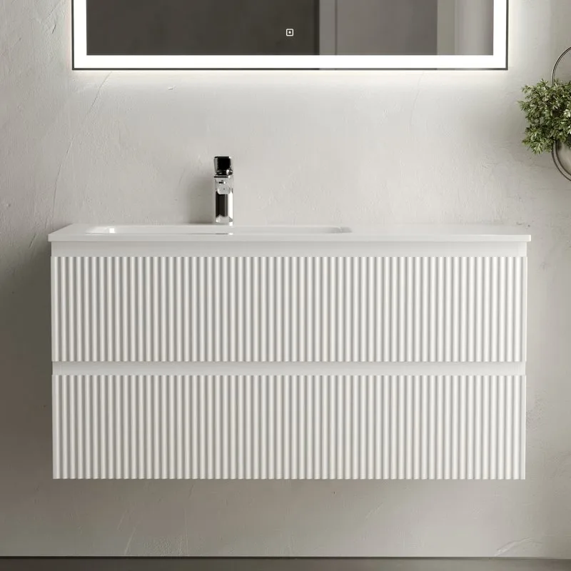Тумба с раковиной Sancos Snob R 100 см, L, bianco Sancos — официальный сайт