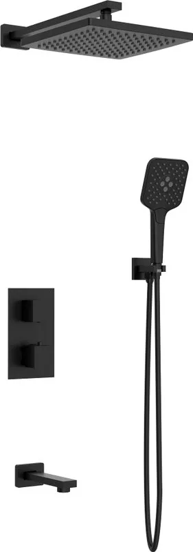 Душевой комплект AltroBagno Lamberto 040412 NeOp, С ВНУТРЕННЕЙ ЧАСТЬЮ, матовый черный Sancos — официальный сайт