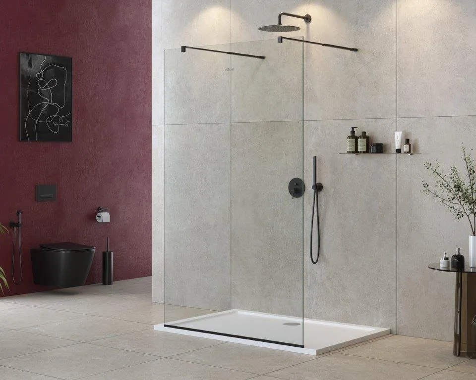 Душевая перегородка Cezares Liberta -L-2-105-C-NERO Sancos — официальный сайт