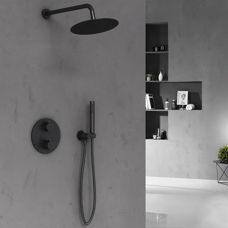 Душевой комплект Vincea VSFW-101TMB, С ВНУТРЕННЕЙ ЧАСТЬЮ, черный матовый Sancos — официальный сайт