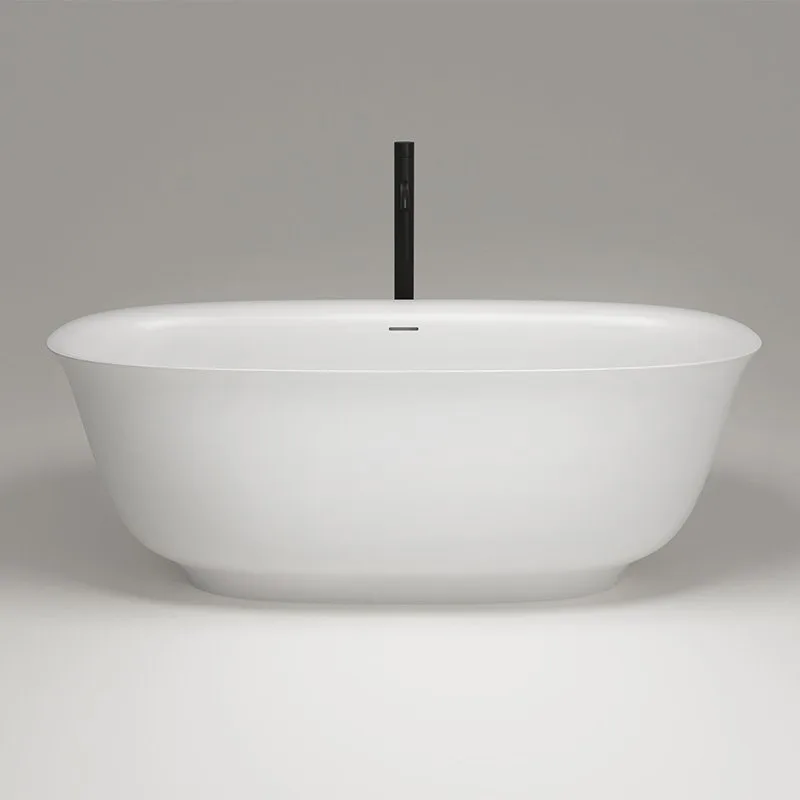 Ванна из искусственного камня Plumberia Selection Seta 170x75 см, отдельностоящая, матовая белая, ов Sancos — официальный сайт