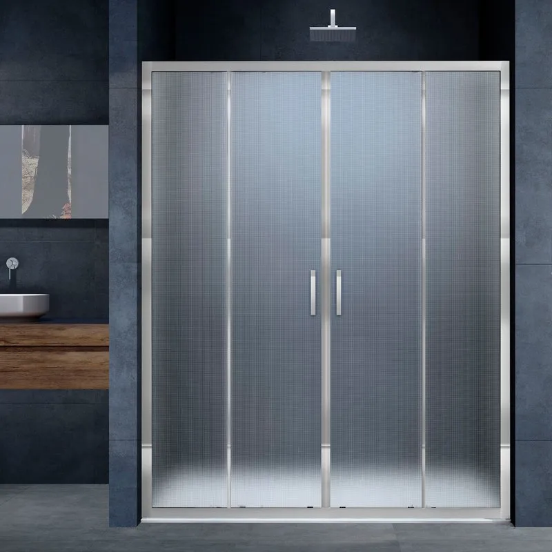 Душевая дверь в нишу Vincea Alpha VDS-3AL2170MT 170 см, стекло текстурное, хром Sancos — официальный сайт