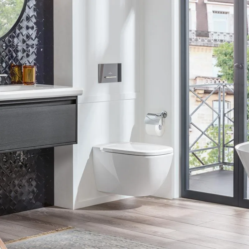 Чаша для унитаза подвесного Villeroy & Boch Antheus 4608R0RW stone white Sancos — официальный сайт