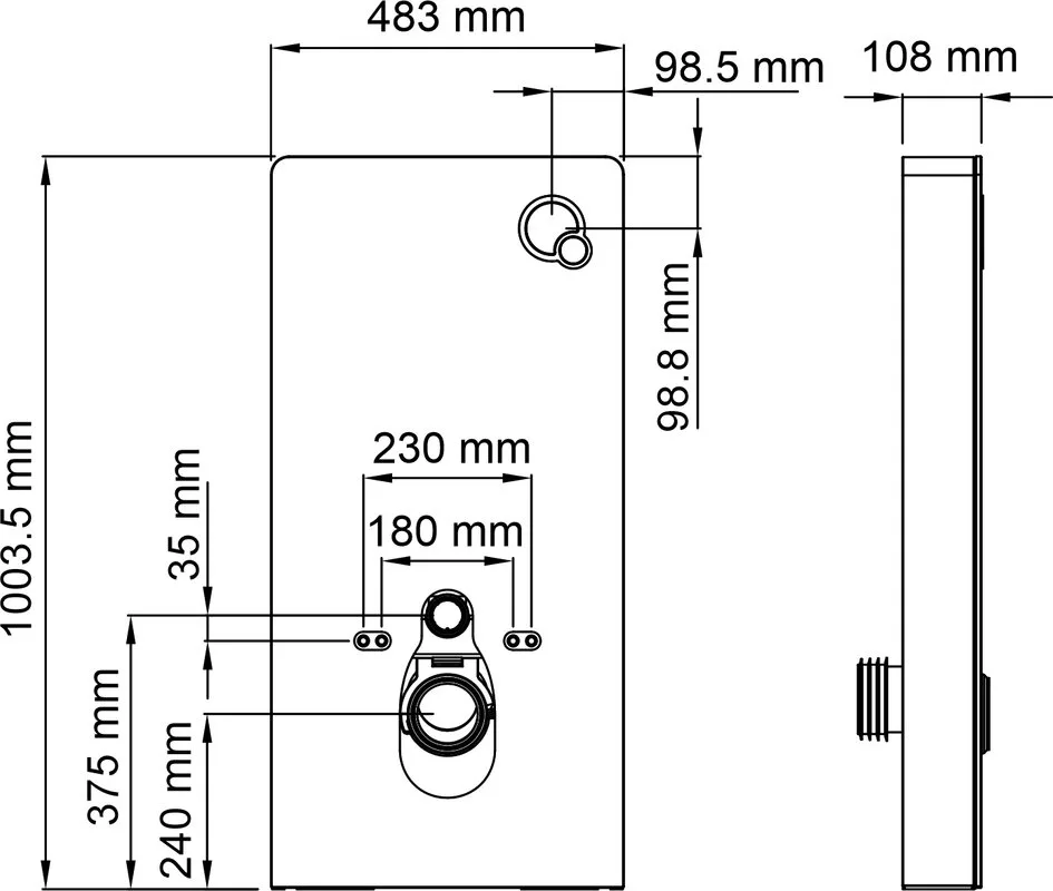 Система инсталляции для унитазов Wasserkraft Naab 86, с пневмокнопкой, белая Sancos — официальный сайт