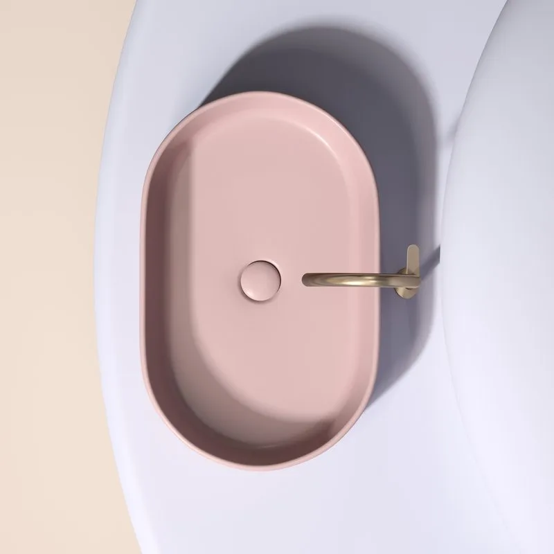 Накладная раковина Ceramicanova Element CN6048MP розовая матовая Sancos — официальный сайт