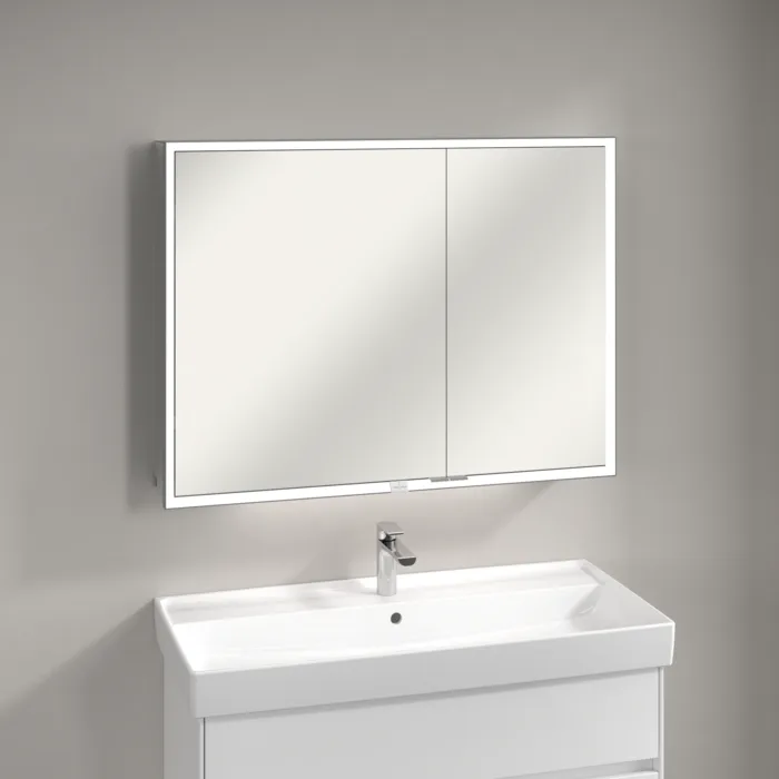 Зеркало-шкаф Villeroy & Boch My View Now A4551000 100х75 с LED-подсветкой, 6500 K Sancos — официальный сайт