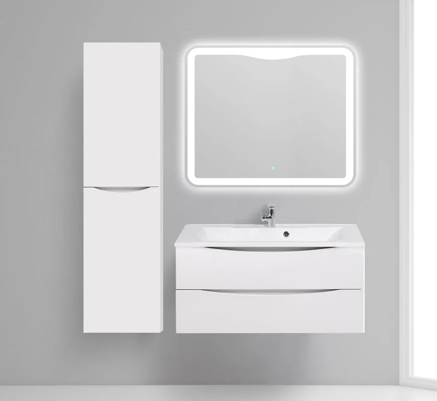 Шкаф-пенал для ванной BelBagno Fly -Marino L bianco lucido Sancos — официальный сайт