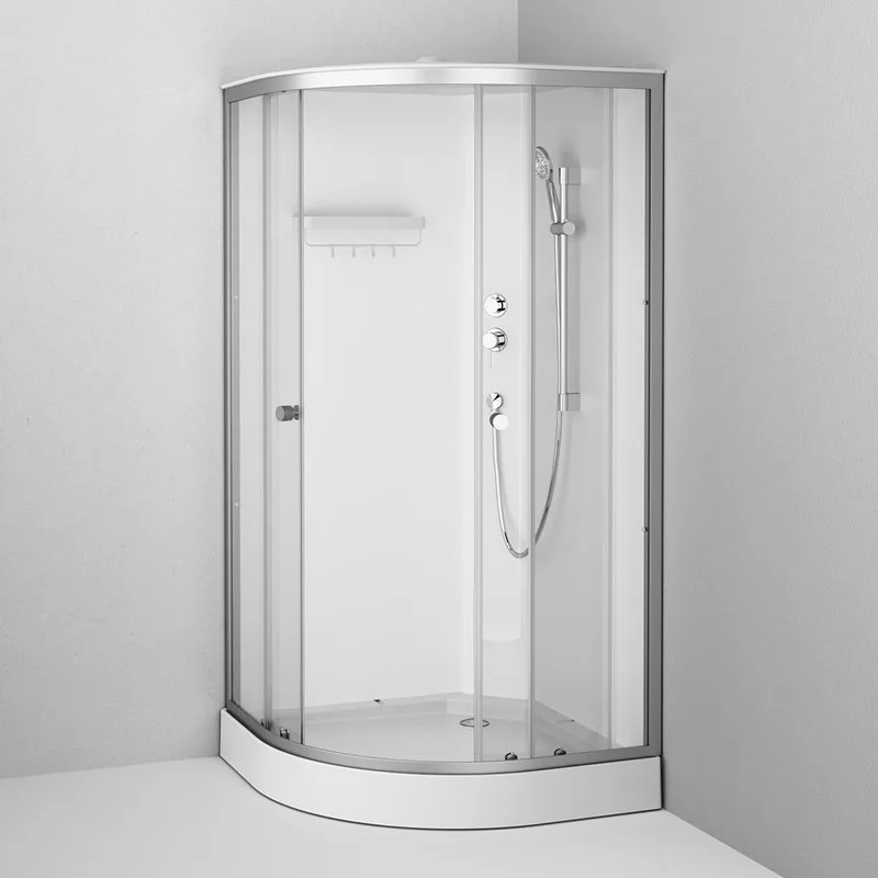 Душевая кабина AM.PM X-Joy W94C-401-100MT 100х100 см, низкий поддон, матовый хром Sancos — официальный сайт