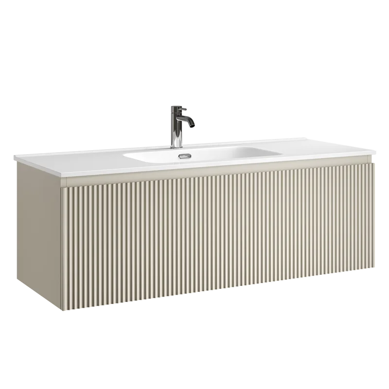 Тумба под раковину Sancos Snob R 1.0 120 подвесная Beige soft (капучино), SNR1.0120CE Sancos — официальный сайт