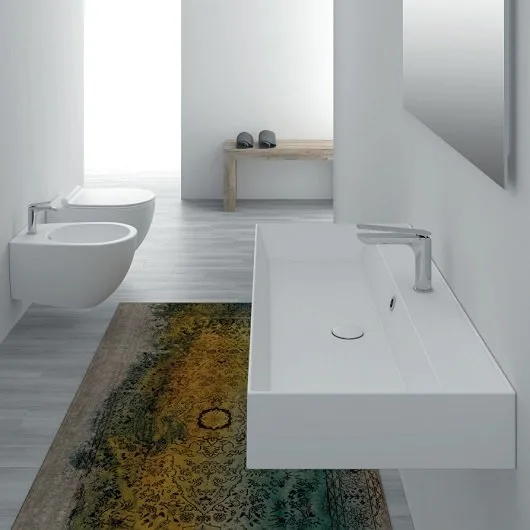 Раковина Simas Agile AG121 bi*1 121x46 см Sancos — официальный сайт