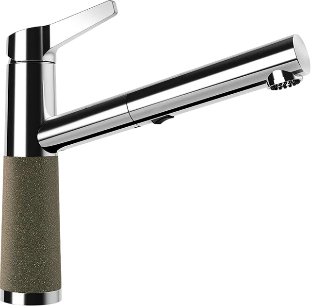 Смеситель для кухни Schock Cristadur SC-510-D выдвижной излив, бронза Sancos — официальный сайт