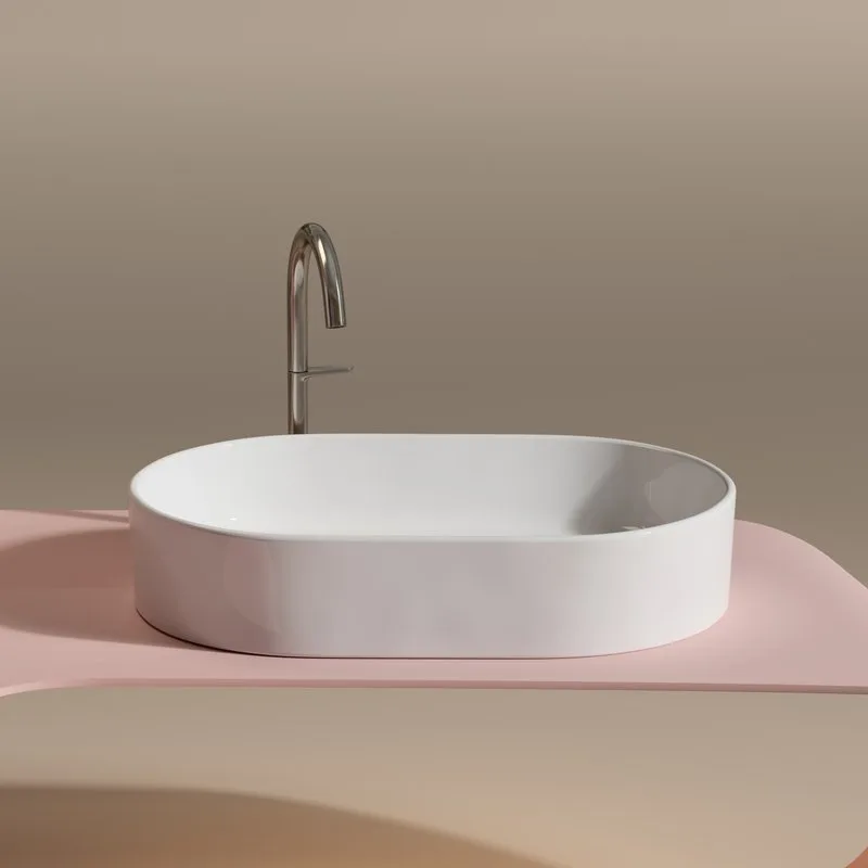 Накладная раковина Ceramicanova Element CN6048 белая Sancos — официальный сайт
