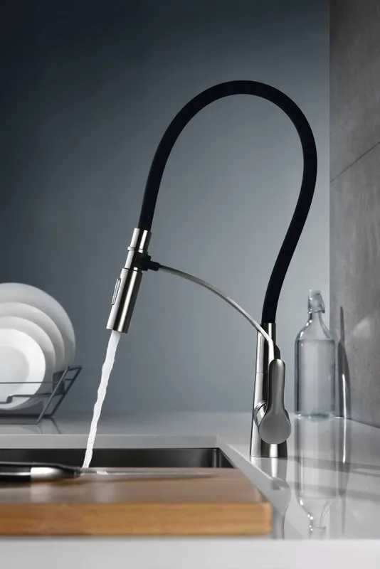 Смеситель для кухни BelBagno Nova BB LAM36 IN с гибким изливом Sancos — официальный сайт