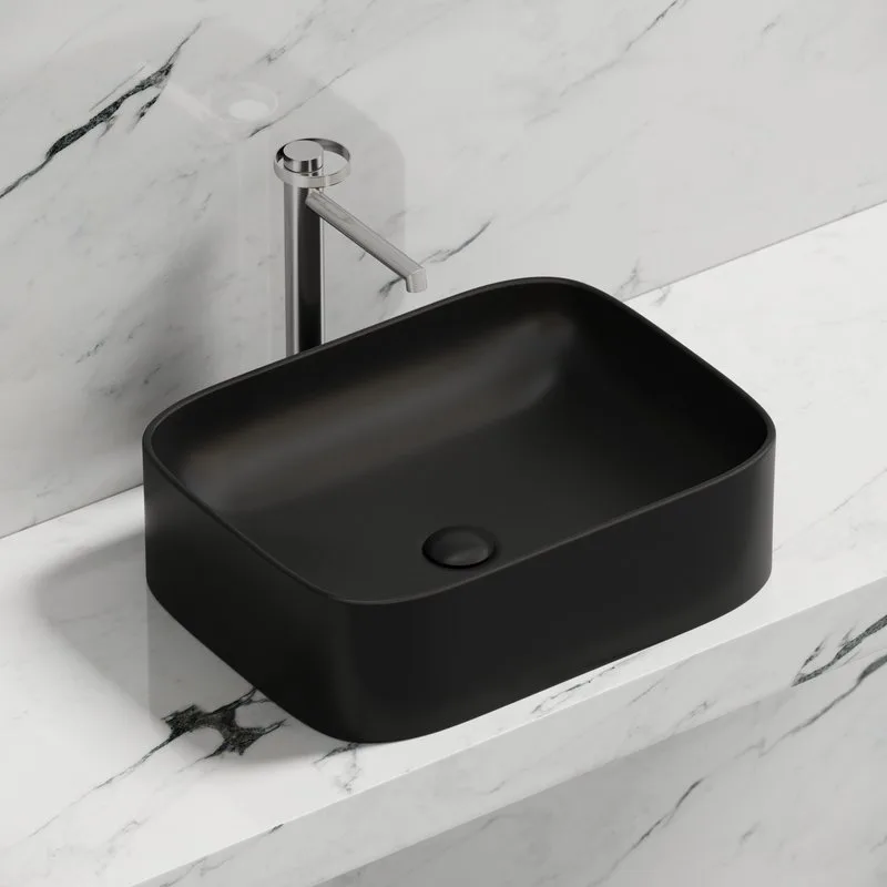 Накладная раковина Ceramicanova Element CN6052MB черная матовая Sancos — официальный сайт