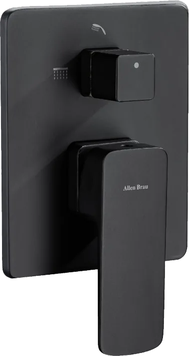 Встраиваемый смеситель для душа Allen Brau Infinity X2 5.21014-31 С ВНУТРЕННЕЙ ЧАСТЬЮ, чёрный Sancos — официальный сайт