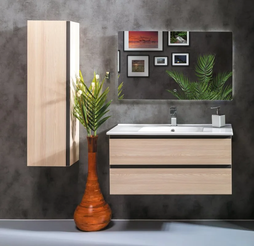 Шкаф-пенал для ванной Armadi Art Capolda light wood Sancos — официальный сайт